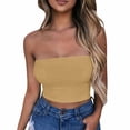 thumbnail image 2 of Tube Tops, Womens Solid Color Sports Summer Fashion Casual Tube Tops, 2 of 5