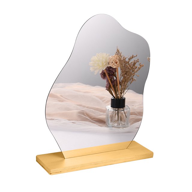 CEHVOM Fashion Irregular Acrylic Mirror Desktop Desktop Makeup Mirror Clearance