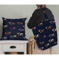 thumbnail image 5 of Soimoi Blue Modal Satin Fabric Check & World Map Printed Craft Fabric by the Yard 42 Inch Wide, 5 of 5