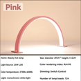 thumbnail image 1 of Half Moon Light for Nail Desk USB Desk Lamp for Nail Lash Eyelash Tattoo Eyebrows LED Table Lamp Work Desk Lamp Pink,1 * Half Moon Light For Nail Desk,Pink, 1 of 8