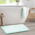 thumbnail image 1 of 1 Large Clara Clark Bath Mat Bathroom Rug - Absorbent Memory Foam Bath Rugs - Non-Slip, Thick, Cozy Velvet Feel Microfiber Bathrug, Plush Shower, Toilet- Floor Bathmats Carpet - Aqua - 20"x32", 1 of 6