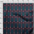 thumbnail image 2 of oneOone Silk Tabby Fabric Chevron Ikat Print Fabric By Yard 42 Inch Wide, 2 of 4