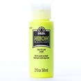 thumbnail image 1 of Folkart Neon Acrylic Paint, Yellow, 2 fl oz, 1 of 8