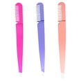 thumbnail image 4 of 3pcs 2 in 1 Stainless Steel Tweezer Comb Eyebrow Tweezers for Women Creative Makeup Tools (Assorted Colors), 4 of 9