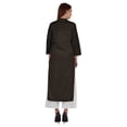 thumbnail image 4 of Bimba Kurta en Coton Col Mandarin avec Plis pour Femmes Ethnique Indienne Droite Unie, 4 of 7