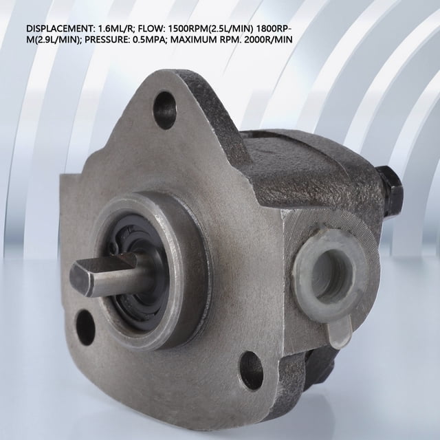 0.5Mpa 1800r or Min Cycloid Gear Oil Pump, Stable Performance, Sturdy Iron Construction, Easy Install, for TOP, 13A with 4ml or R Displacement