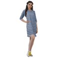 thumbnail image 3 of Moomaya Short Summer Dresses For Women Printed Shift Moss Georgette Swing Dress, 3 of 4