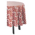 thumbnail image 3 of Vargottam Nappe Ronde Intérieure/extérieure 58 Pouces Nappe Ronde Imperméable pour Couples, Imprimé/été pour Cour Arrière Circulable/barbecues/pique-Nique - Rouge, 3 of 8