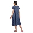 thumbnail image 2 of Moomaya Chemise de Nuit d'Allaitement à Col en V pour Femmes, Imprimée, à Manches Courtes, 2 of 5