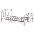 thumbnail image 4 of Hodedah Complete Metal Twin-Size Bed with Headboard-Footboard in Silver Finish, 4 of 4