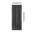thumbnail image 3 of Sheer Curtains, Staron 2026 Semi Sheer Solid Color Window Curtains, Light Filtering Gauze Polyester Curtain with Rod Pocket for Living Room Bedroom, Black, 3 of 6