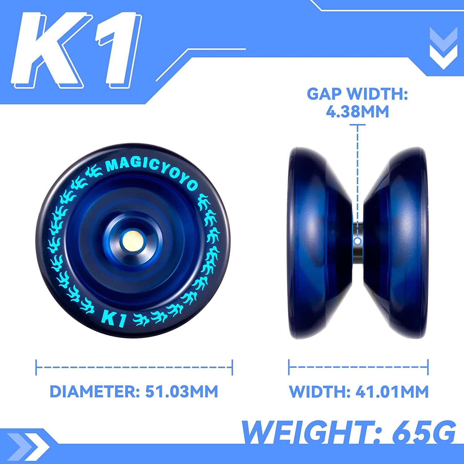 MAGICYOYO Dual Purpose Yoyo- Responsive Yoyo N11 Alloy Aluminum
