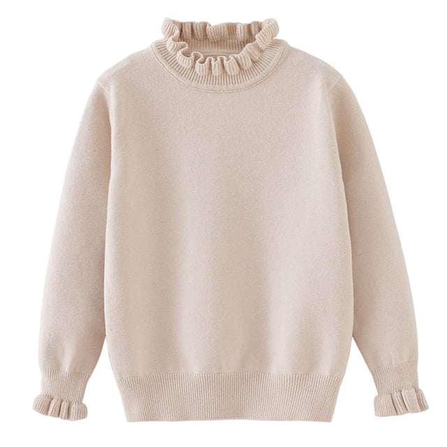Xfvqtps Sweater Children Men and Women Long Sleeves Round Neck Sweater