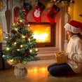 thumbnail image 4 of Arbres de Noël Mini de 24 Pouces à Piles Artificiels Prééclairés pour Table, 4 of 6