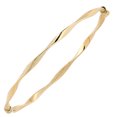 thumbnail image 1 of 10k Yellow Gold Twisted Women's Bangle Bracelet, 7.75", 1 of 1