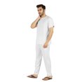thumbnail image 3 of Inkmeso Solid Nightwear Set For Mens Tshirt And Pants Pajama Set Short Sleeve Pjs Loungewear Set, 3 of 8