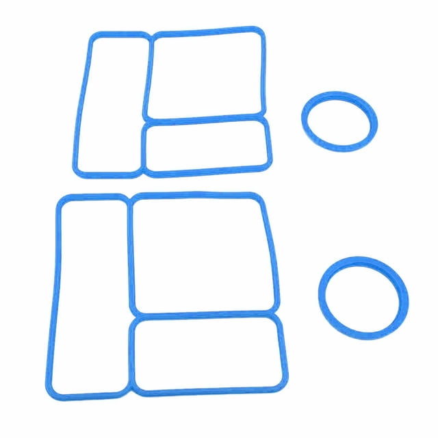 Joint d'Étanchéité de Couvercle pour Omibox, un Ensemble de Quatre Joints en silicone Bleus Conçus pour les Couvercles de Boîte à lunch. Ces Joints Étanches et Hermétiques Sont Spécialement Conçus pour s'Adapter au Plateau Inférieur des Boîtes à lunch Omibox, Assurant une Étanchéité Sécuritaire. Fabriqués en silicone Sûr et durable, Ils Conviennent aux Besoins de Rangement des Aliments et de Remplacement. l'Image Montre les Joints Posés à Plat, Y Compris des Formes Rectangulaires et Circulaires, Idéal pour Maintenir un Rangement des Aliments Hermétique.