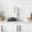 White, variant on Stylish Dual Mount 33" White Composite Granite Double-Bowl Kitchen Sink with 5 Accessories S-833WH