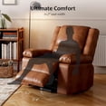 thumbnail image 3 of Bingirl 22 - Inch Power Lift Recliner Chair in PU Leather with Massage and Heat (Retro Brown), 3 of 8
