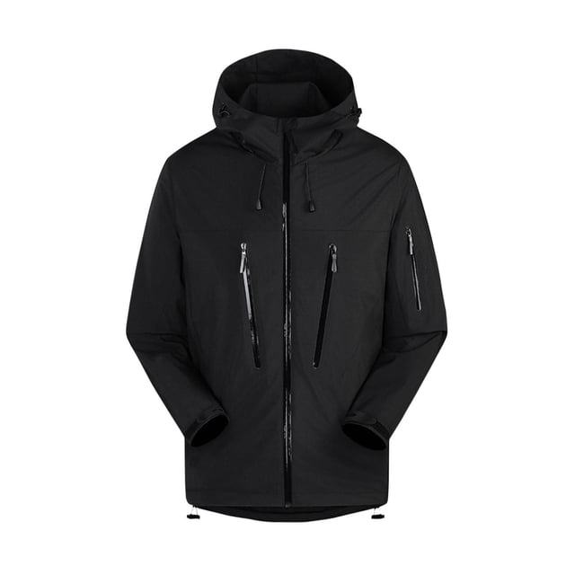 LOVZFMLL Jackets for Women's Solid Color Windbreaker Jacket Submachine Jacket Long Sleeved Hooded Casual Jacket