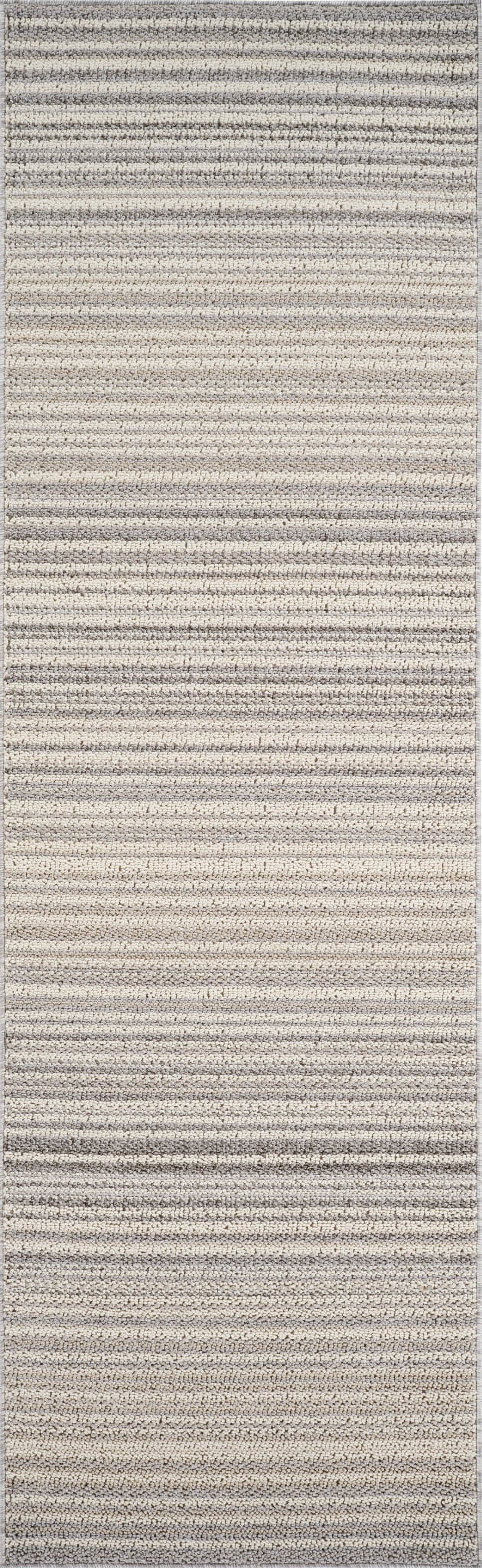 Rug Branch Jules Modern Indoor Area Rug, Grey Beige, Lines - Living Room, Bedroom, Dining and Kitchen