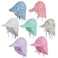 thumbnail image 3 of Baby Flap Sun Hat Breathable Kids Beach Cap with Wide Brim Sun Protection Hat, 3 of 8