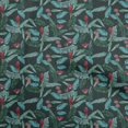 thumbnail image 1 of oneOone Viscose Chiffon Teal Green Fabric Tropical Sewing Craft Projects Fabric Prints By Yard 42 Inch Wide, 1 of 4