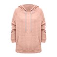thumbnail image 3 of cfhntfmh Womens Hoodies Fall Fashion 2024 Drawstring Sweatshirts Pullover Long Sleeve Solid Color Fall Outfits, 3 of 5