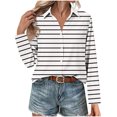 thumbnail image 4 of Wensltd Chemises Boutonnées pour Femmes Chic à Imprimé Floral Blouse à Manches Longues, 4 of 6
