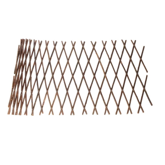 Telescopic Wooden Fence Simulation Fence Courtyard Fence Expandable Garden Fence Decorative Fence Panel Privacy Screen Artificial Wood Fence Freestanding Trellis Outdoor Decor Yard Fencing
