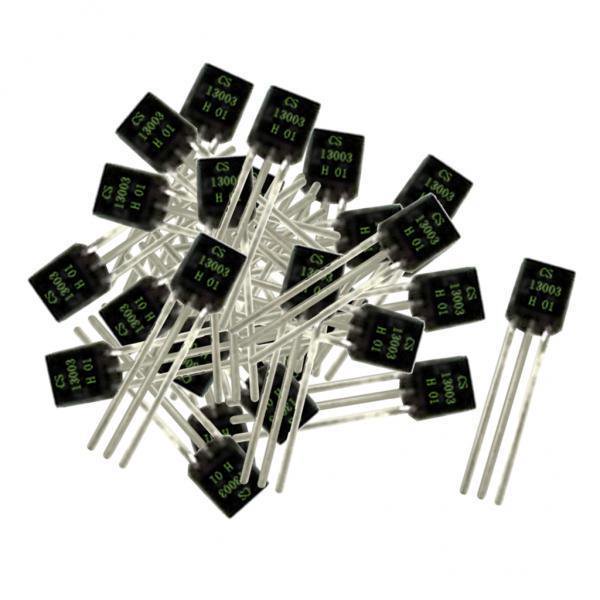 Almencla 4x100 Pièces Transistor de Courant Électronique Triode 13003 400V 1A 0,8w NPN TO-92