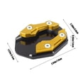 thumbnail image 3 of Wzzjkit Motorcycle Foot Support Pad Aluminum Alloy Pedal Motorcycle Bike Side Support Frame Seat Cushion, 3 of 6