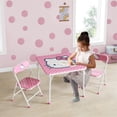 thumbnail image 2 of Hello Kitty Kids Activity Table and Chair Set, 3-Piece Square Table with 2 Folding Chairs, Sanrio Character Design,Furniture Set for Ages 3+, 2 of 8