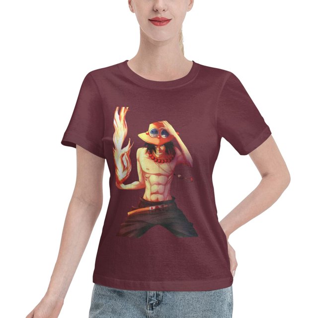 Women's Basic Short Sleeve T-Shirt One Piece Ace
