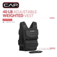 thumbnail image 2 of CAP Barbell Gilet lesté réglable, 40lb, 2 of 9