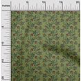thumbnail image 1 of oneOone Cotton Poplin Fabric Leaves & Floral Block Printed Craft Fabric BTY 42 Inch Wide, 1 of 4