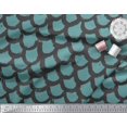 thumbnail image 2 of Soimoi Blue Poly Georgette Fabric Fish Animal Skin Print Fabric by the Yard 52 Inch Wide, 2 of 3