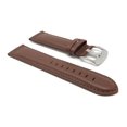 thumbnail image 3 of Extra Long (XL), 22mm Leather Watch Band Strap, Mat, Tone-on-Tone Stitching, Stainless Steel Buckle, 3 of 7