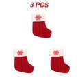 thumbnail image 1 of 1~10PCS New Year Christmas Socks Red Snowflake Alphabet Letters Christmas knitting Stocking Christmas Tree Decoration For Home, 1 of 5