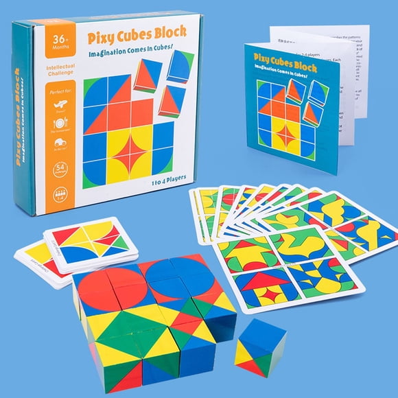 3D Puzzle Cubes Spatial Thinking Learning Educational Wooden Toy For Children