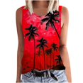 thumbnail image 2 of lSLJS Women Floral Printing Tank Round-Neck Sleeveless Block Tunic Tee Tops, Womens Tank Tops, 2 of 5