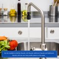 thumbnail image 3 of Luxshiny Rotatable Faucet Extender with Splashproof Nozzle for Kitchen Use Black Copper Material 1 Pc, 3 of 7