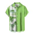 thumbnail image 3 of Chemise de Jeu de Quilles pour Homme à Manches Courtes Boutonnée pour un Usage Quotidien Décontracté Printemps Été Tenue de Plage - Chemise pour Homme Imprimée Coupe Régulière, 3 of 3