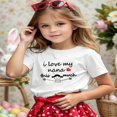 thumbnail image 2 of T-shirts Garçons Filles Printemps Été Manches Courtes Imprimé Lettre Col Rond T-Shirt Haut Blanc 3-4 Ans, 2 of 4
