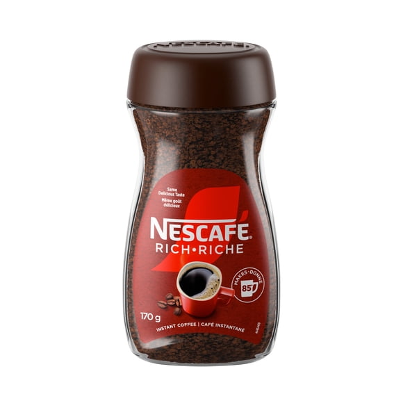 NESCAFE Rich Instant Coffee, 100% Pure Coffee, Add Hot Water