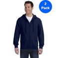 thumbnail image 1 of Gildan Sweat à Capuche Zippé Intégral pour Hommes - G186 (Lot de 2), 1 of 1