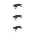 thumbnail image 1 of Transemion Table Pliante en Alliage d'Aluminium Léger Application Large Table de Pique-Nique Pliante Rouge et Noir 3Set, 1 of 6