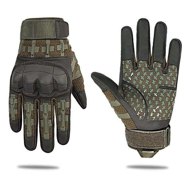TopOne Motorcycle Gloves Touchscreen Lightweight Breathable Anti-Slip Knuckle Protection Full Finger Motorbike Gloves
