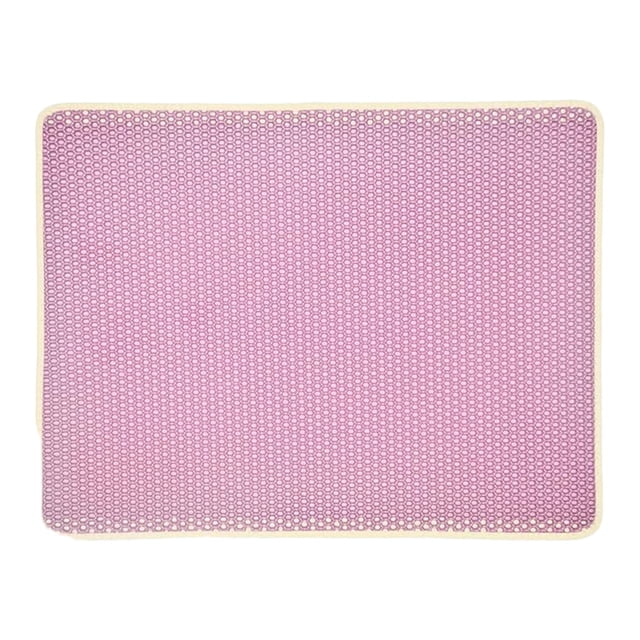 fastboy Durable And Long-lasting Pet Cat Litter Mat Convenient And Practical Safe And Non-toxic Healthy Pink