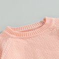thumbnail image 4 of Baby Girl Boy Knit Pullover Sweater Fall Winter Warm Sweatshirt Tops with Pocket, 4 of 6